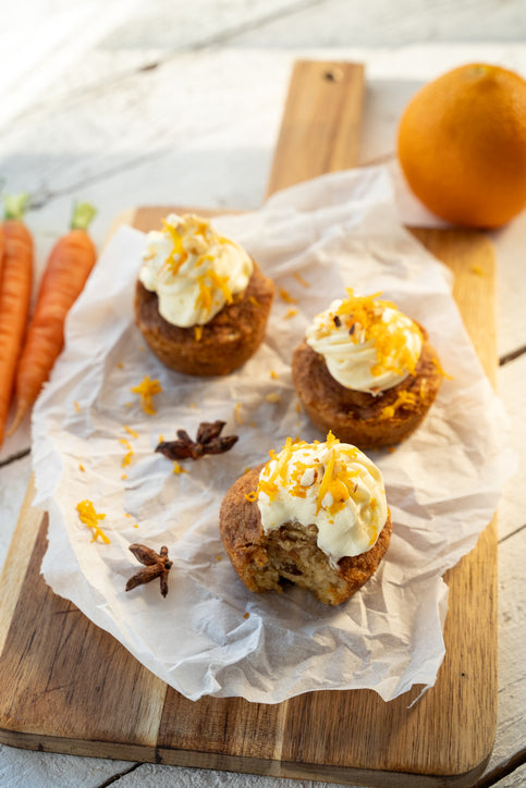 Carrot Cake Cupcakes | The Vegan Knife