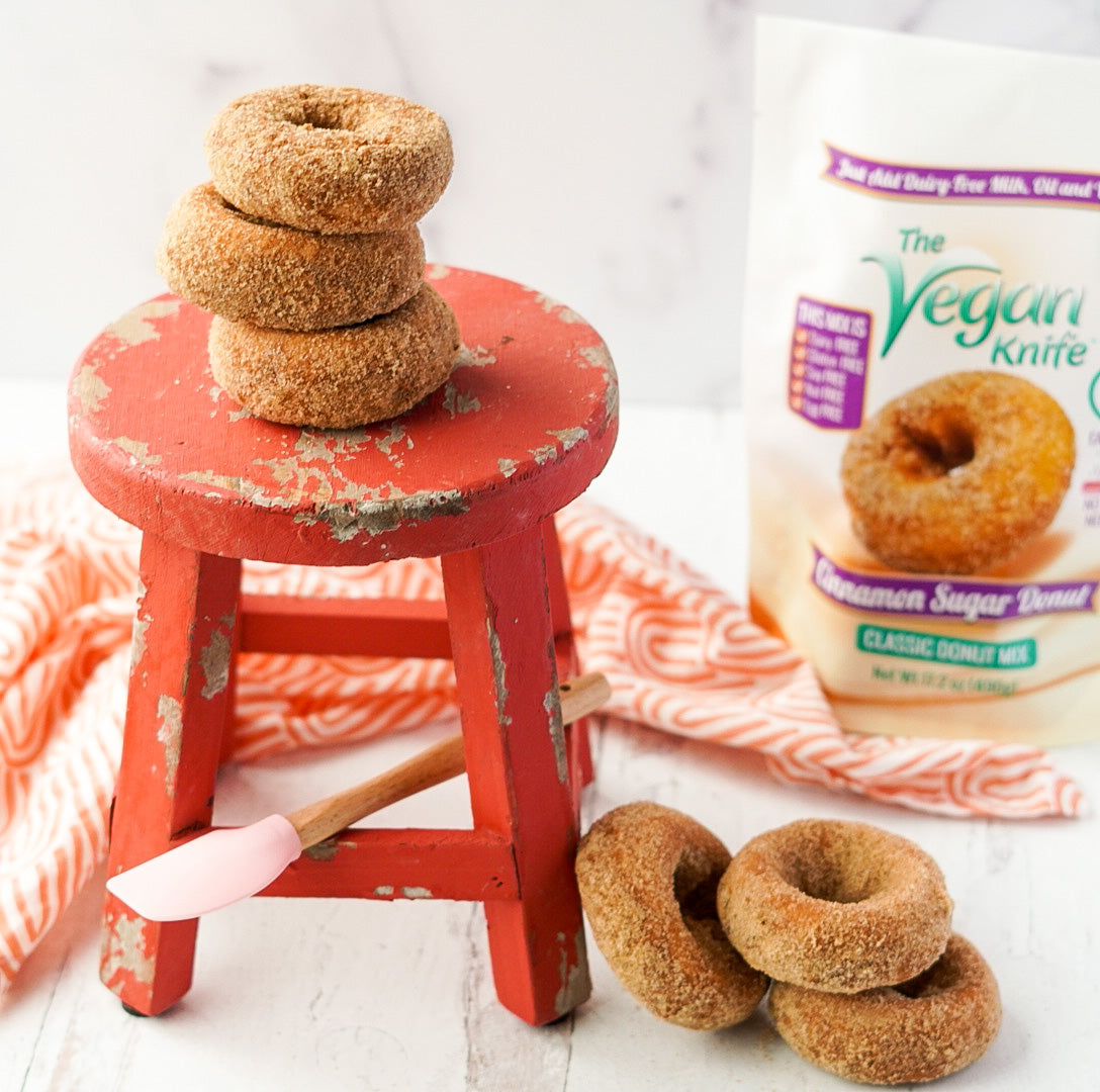 The Vegan Knife Gluten Free & Vegan Donut Baking Mix