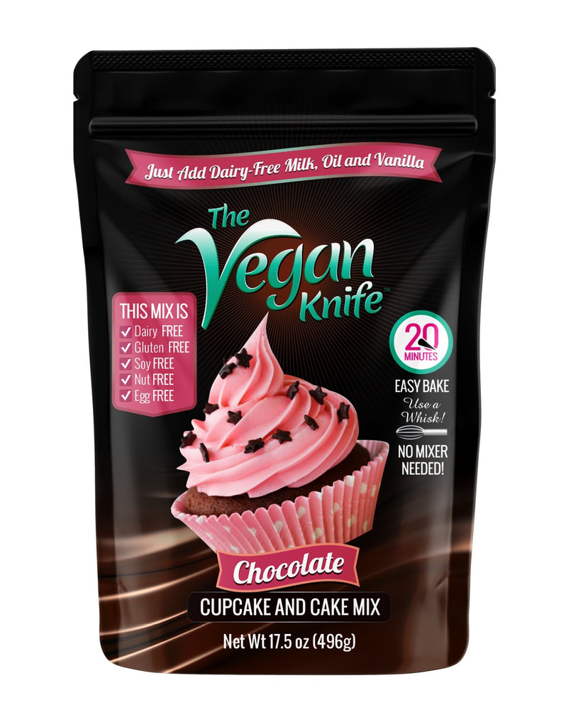 The Vegan Knife Gluten Free & Vegan Chocolate Cake Mix - 4pk. - The Vegan Knife