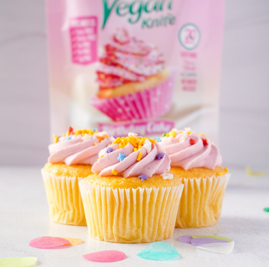 The Vegan Knife Gluten Free & Vegan Birthday Cake Mix - 4 pk. - The Vegan Knife