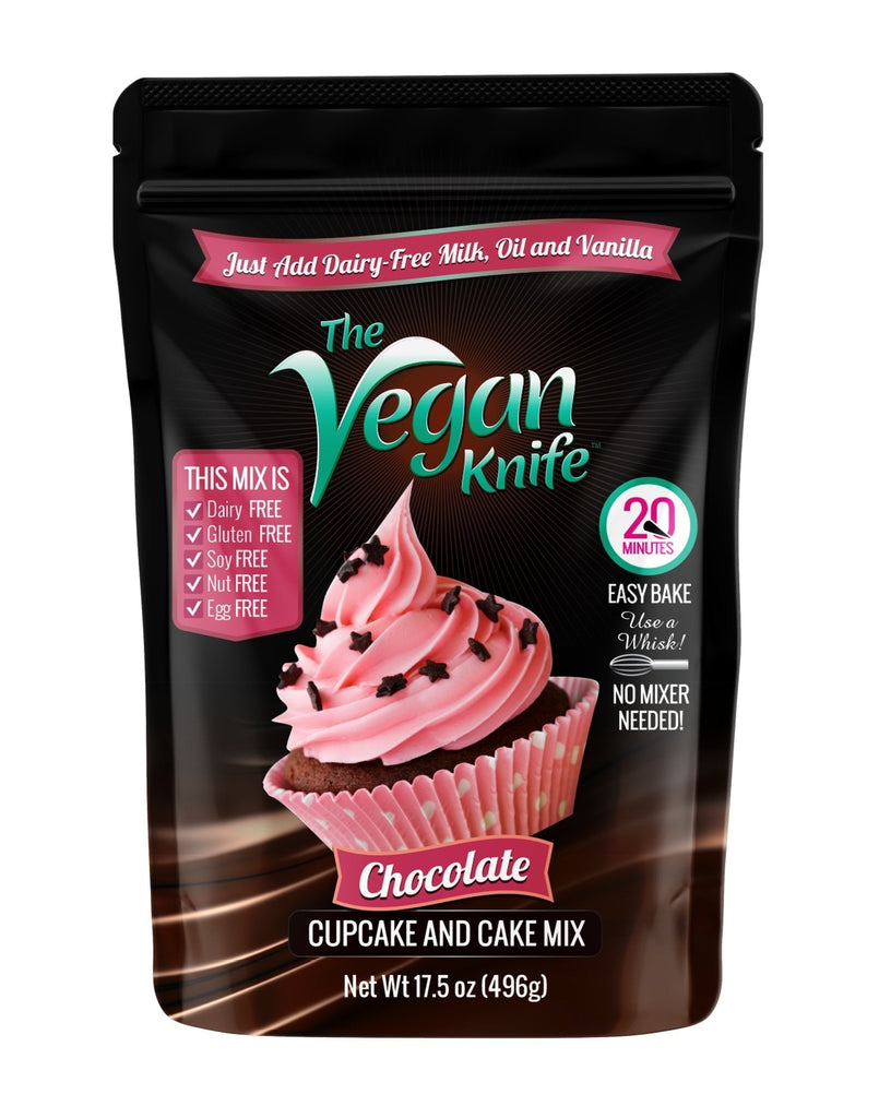 The Vegan Knife Gluten Free & Vegan Chocolate Cake Mix - Case of 12 - The Vegan Knife