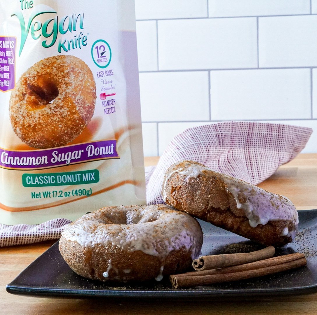 The Vegan Knife Gluten Free & Vegan Donut Baking Mix - 4pk. - The Vegan Knife