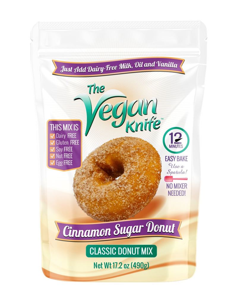 The Vegan Knife Gluten Free & Vegan Donut Baking Mix - 4pk. - The Vegan Knife